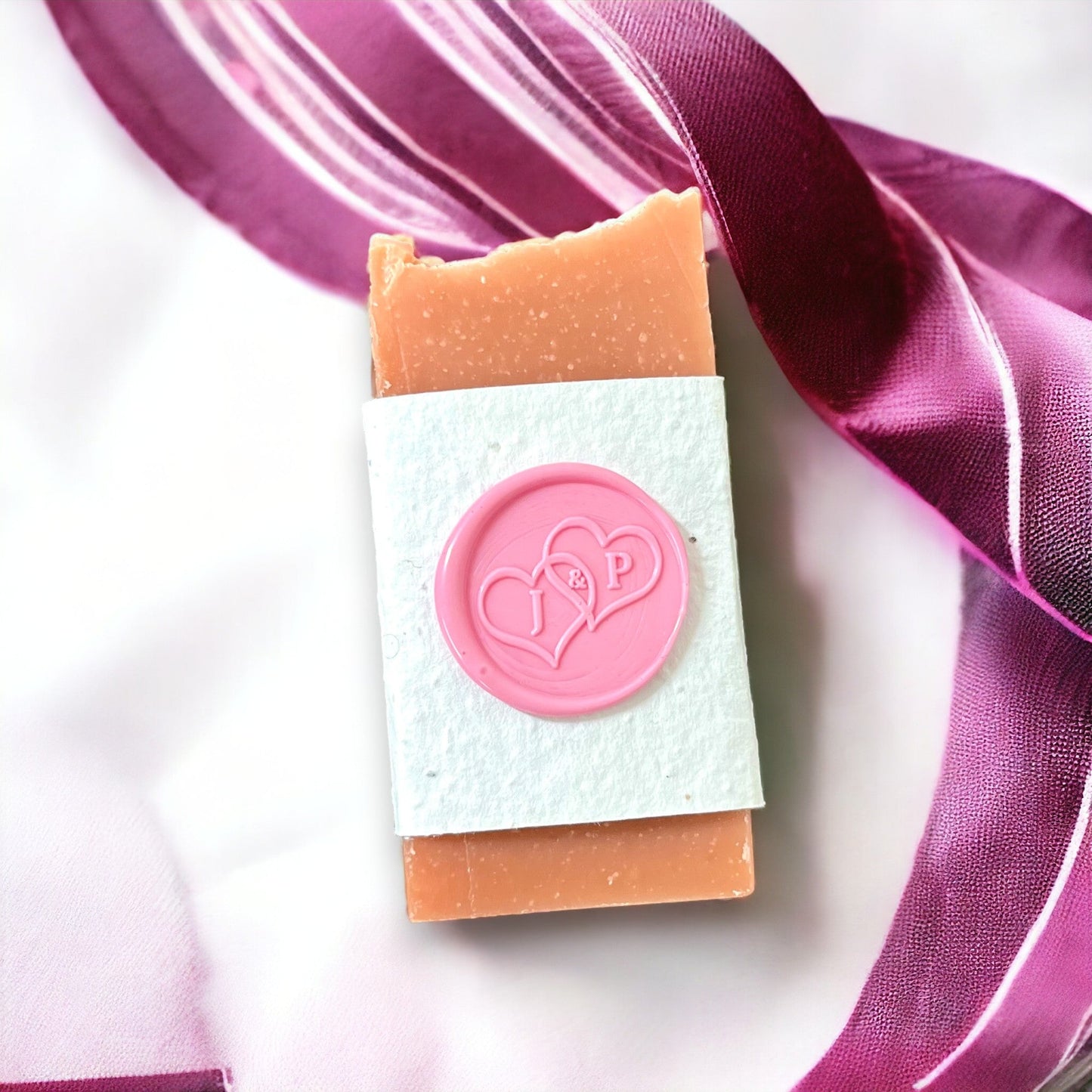 300 Mini Soap Bars with Plantable Labels & Custom Wax Seal