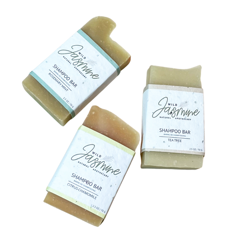 10 Mini Zero Waste Shampoo Bars - Plantable Packaging - Made in Canada