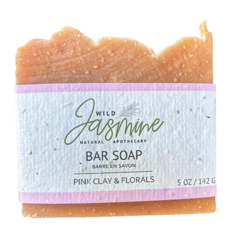 Pink Clay & Florals Soap Bar